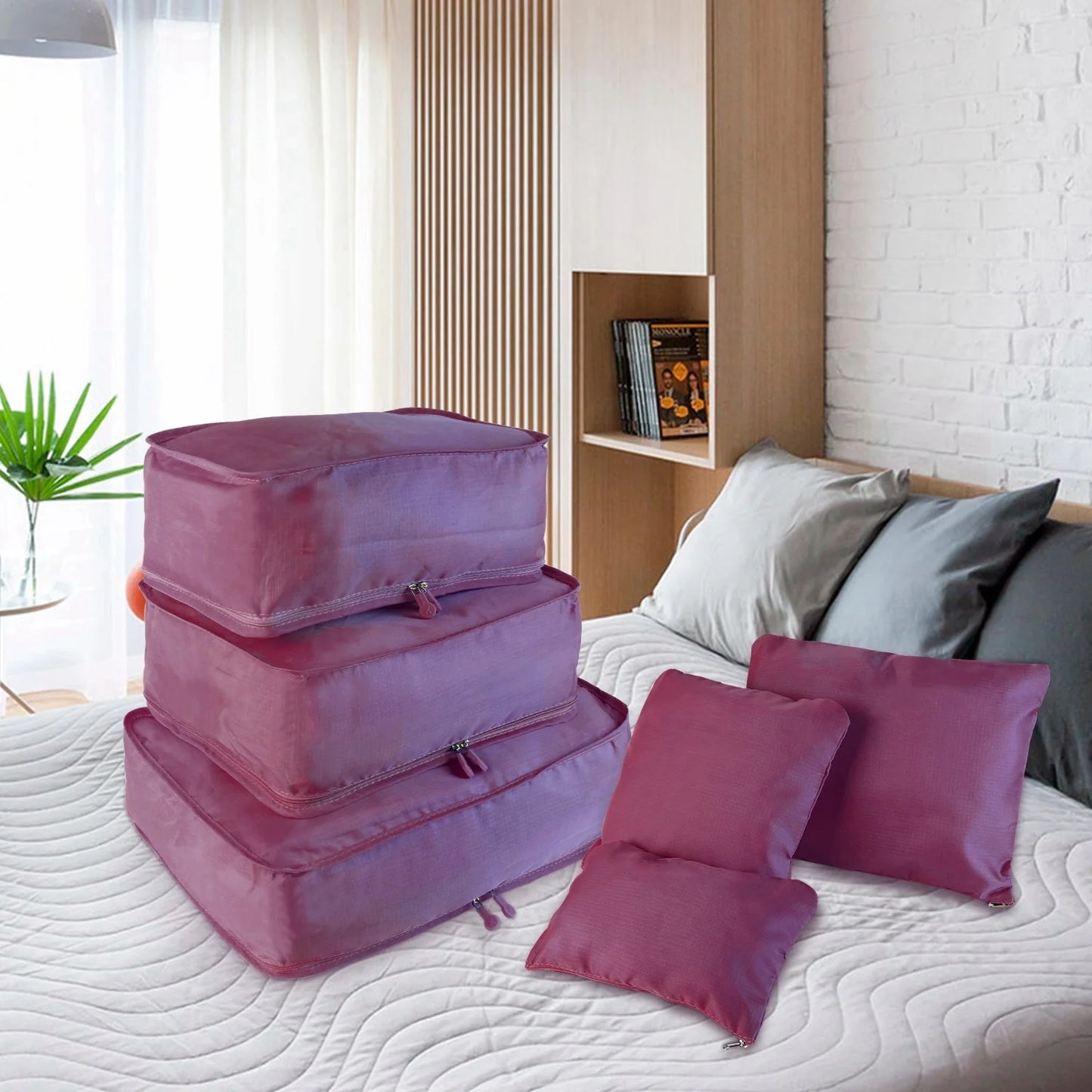 Clothes Storage Travel Bags Organizer for Luggage Packing Bags for Suitcases - Packing Cubes for Carry on Suitcase - 9 Pieces