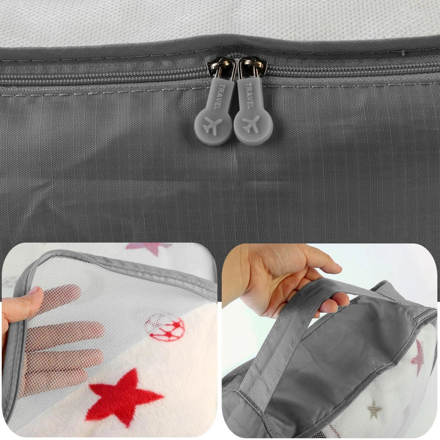 Clothes Storage Travel Bags Organizer for Luggage Packing Bags for Suitcases - Packing Cubes for Carry on Suitcase - 9 Pieces