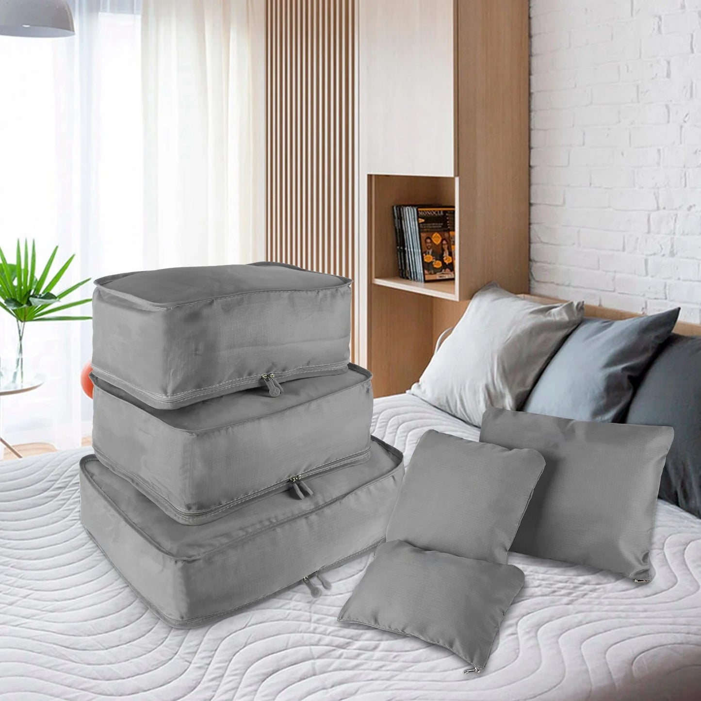 Clothes Storage Travel Bags Organizer for Luggage Packing Bags for Suitcases - Packing Cubes for Carry on Suitcase - 9 Pieces
