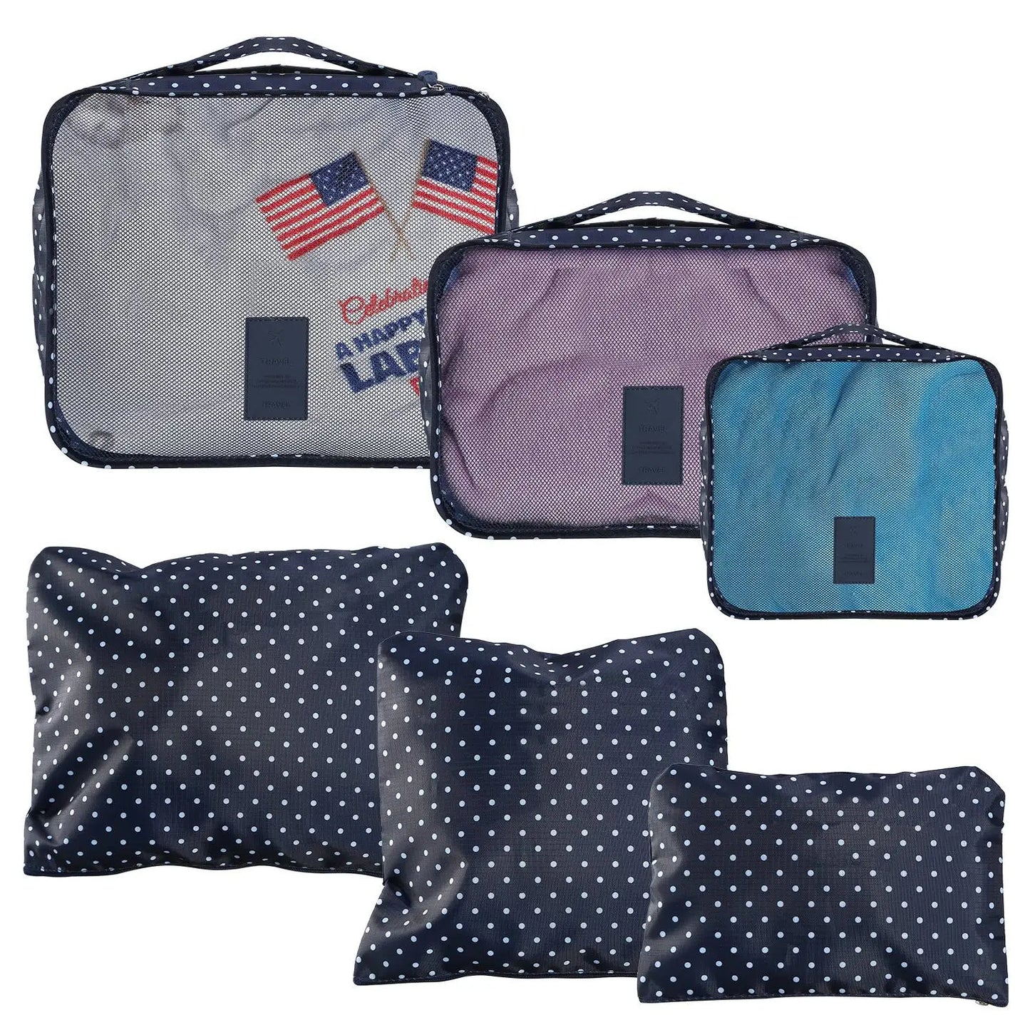 Clothes Storage Travel Bags Organizer for Luggage Packing Bags for Suitcases - Packing Cubes for Carry on Suitcase - 9 Pieces