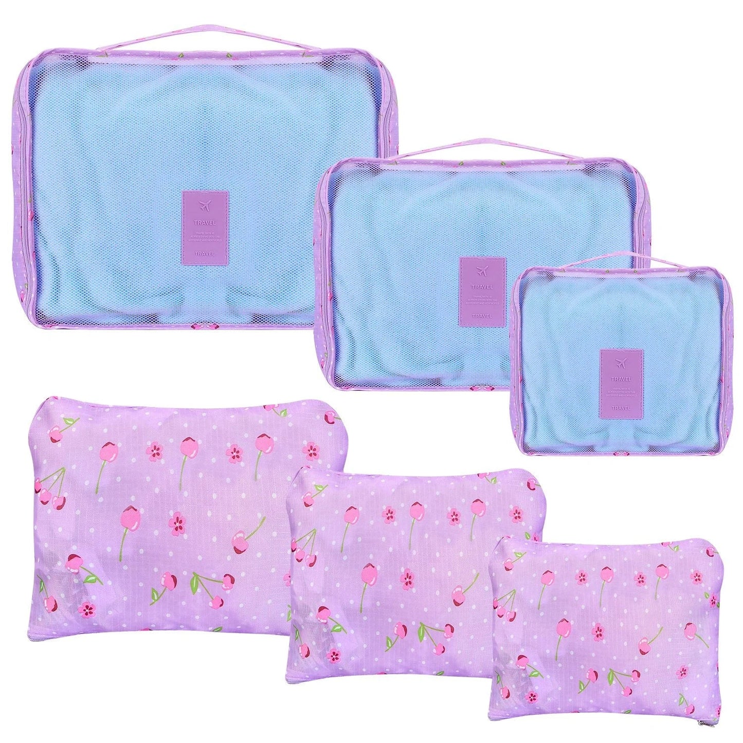 Clothes Storage Travel Bags Organizer for Luggage Packing Bags for Suitcases - Packing Cubes for Carry on Suitcase - 9 Pieces