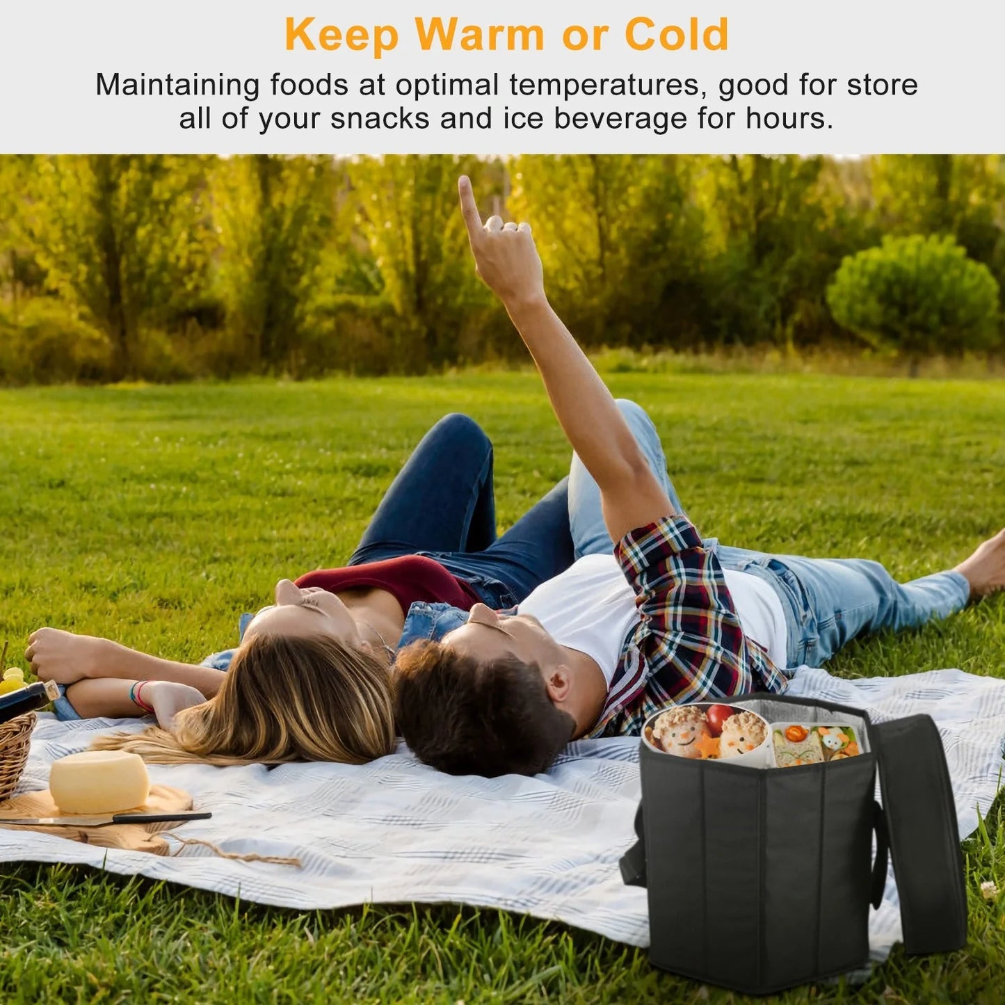 Versatile Insulated Cooler Bag for Outdoors and Travel With 3 Gallon Capacity