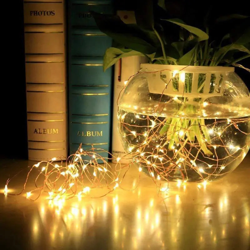 Mini Fiery Lights Battery Operated String Lights & Decorative Lights Room Outdoor Party Christmas 100 Twinkle Lights