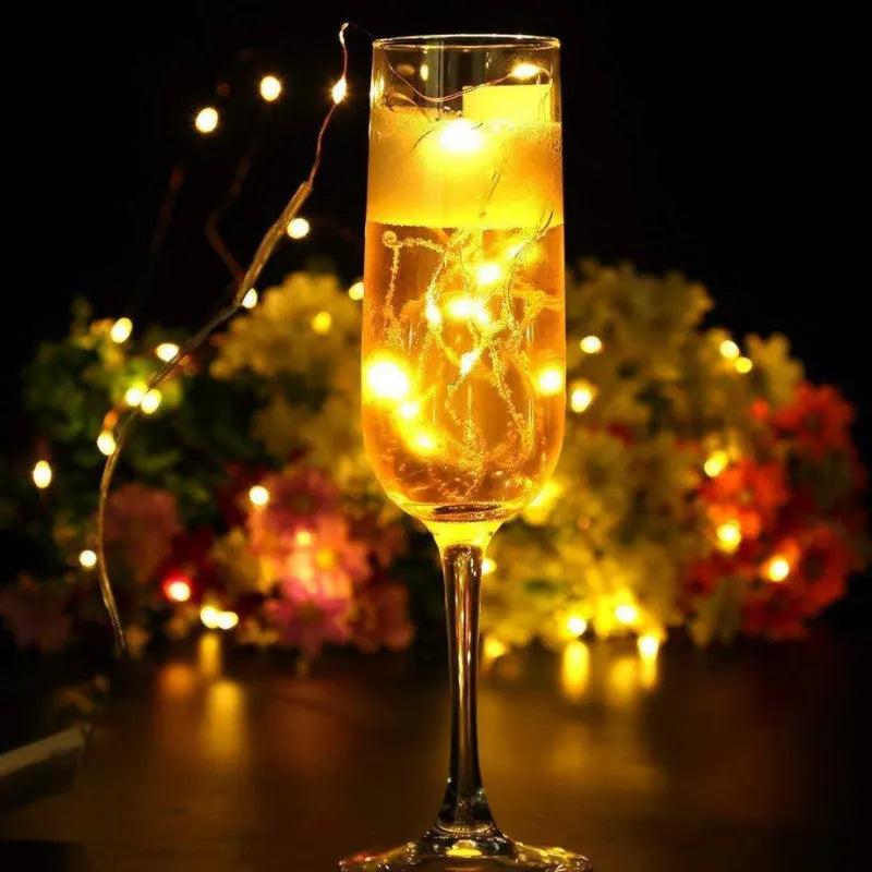 Mini Fiery Lights Battery Operated String Lights & Decorative Lights Room Outdoor Party Christmas 100 Twinkle Lights