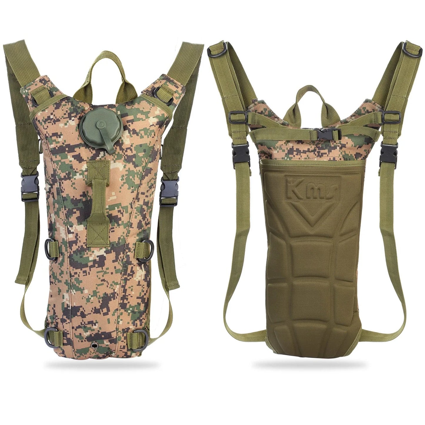 Tactical Hydration Backpack Water Pack Hydration Bladder Leak Proof 3L Water Bag for Camping Running Climbing Biking Hiking