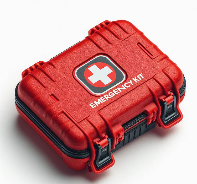 Red First-Aid Emergency Kit