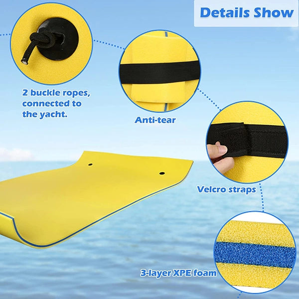 Floating Bed Pool Rafts for Adults - Inflatable Pool Floats Water Mat & Floating Pad - 9ft Floating Beach Mat
