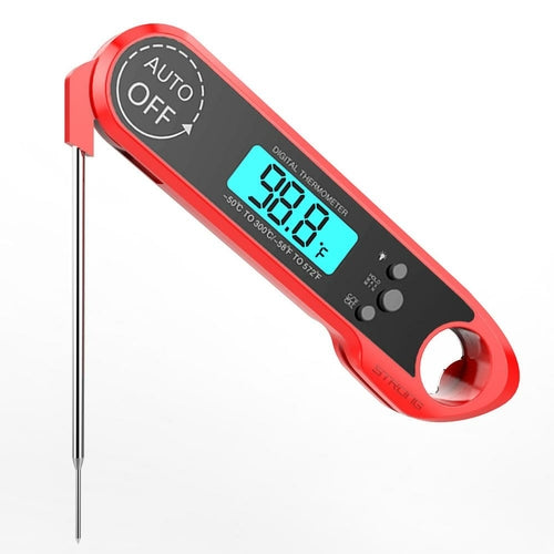 Digital Meat Thermometer for Grill and Cooking. Best Waterproof Ultra Fast Thermometer with Backlight & Calibration. Digital Food Probe for BBQ & More