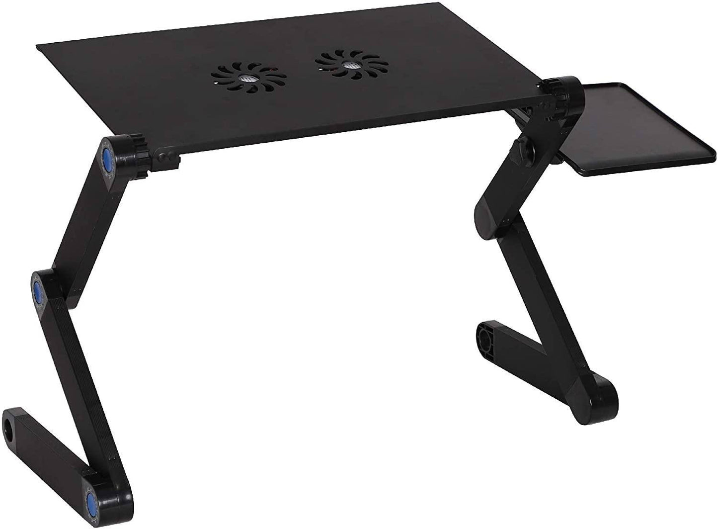 Aluminum Laptop Desk with Adjustable Features and CPU Cooling Fans