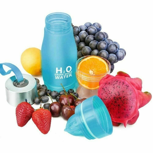 Water Bottle H2O Fruit Infuser - 20 oz, for Outdoor Sports and Daily Hydration