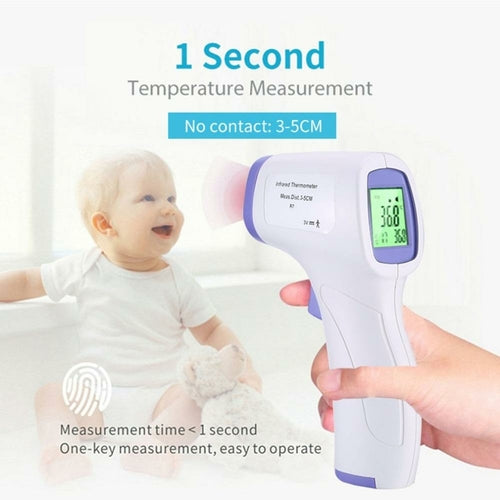 Non-Contact Infrared Forehead Thermometer with LCD Digital Display