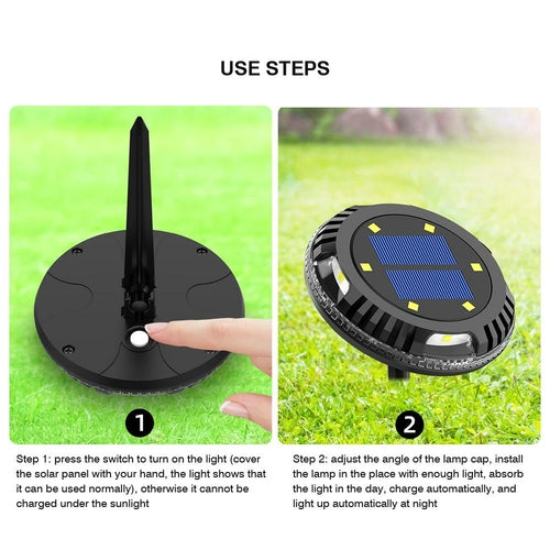 Rugged and Waterproof Solar Rotatable Plug Lamp: The Ultimate Solar Ground Light for Campers and Outdoor Enthusiasts