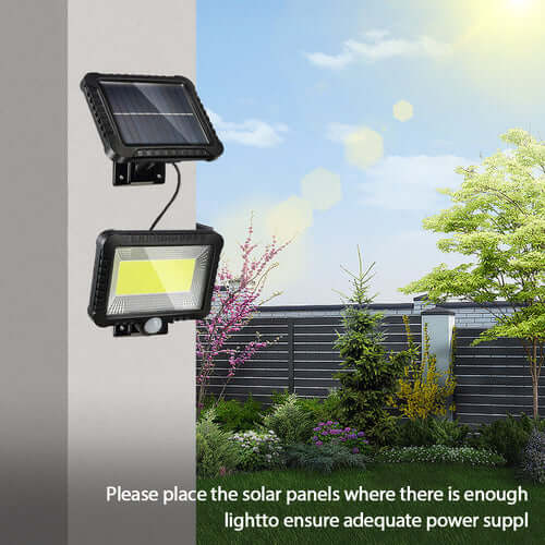 100-LED Solar Powered Motion Sensor Outdoor Light for Ultimate Security