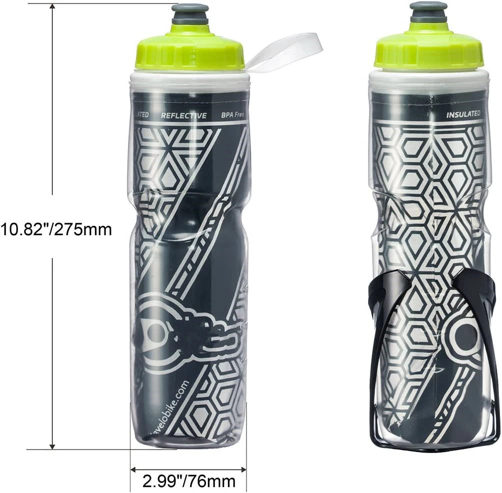 Reflective Water Bottles Refillable Lightweight Travel Insulated Water Bottle BPA-free Reusable Water Bottle Sports Bicycle
