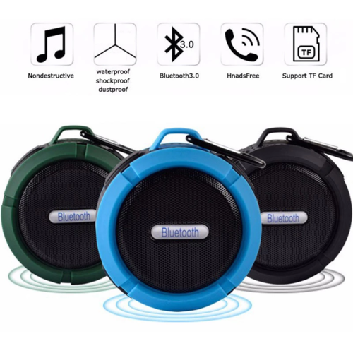 Mini Portable Waterproof Bluetooth Speaker with Suction Cup - Your Best Travel Accessory for On-the-Go Tunes