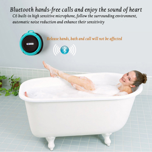 Mini Portable Waterproof Bluetooth Speaker with Suction Cup - Your Best Travel Accessory for On-the-Go Tunes