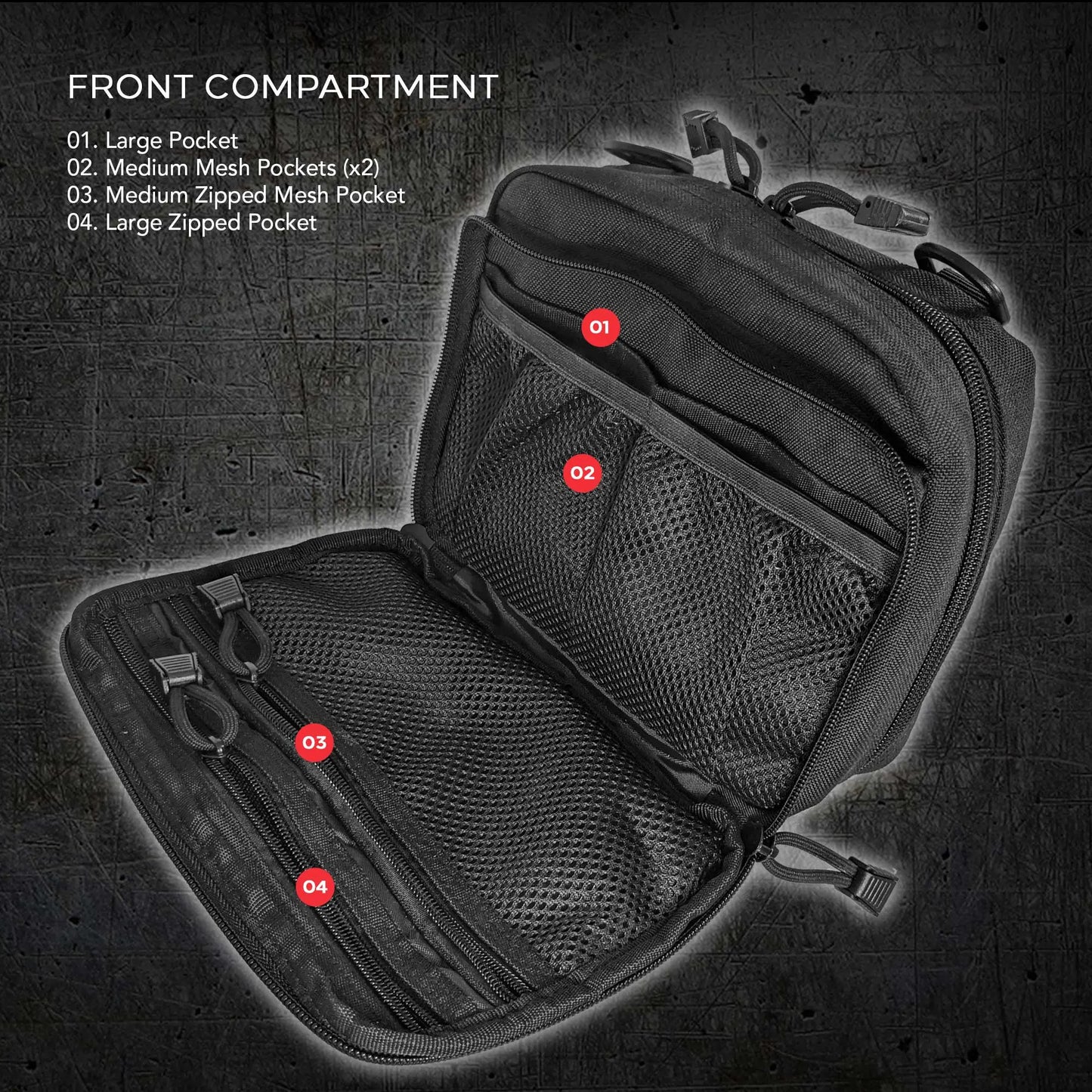 Excursion Tactical Gear Travel Backpack - Molle Bag Pouch Backpack Organizer Bug Out Bag Survival Kit First Aid Day Pack