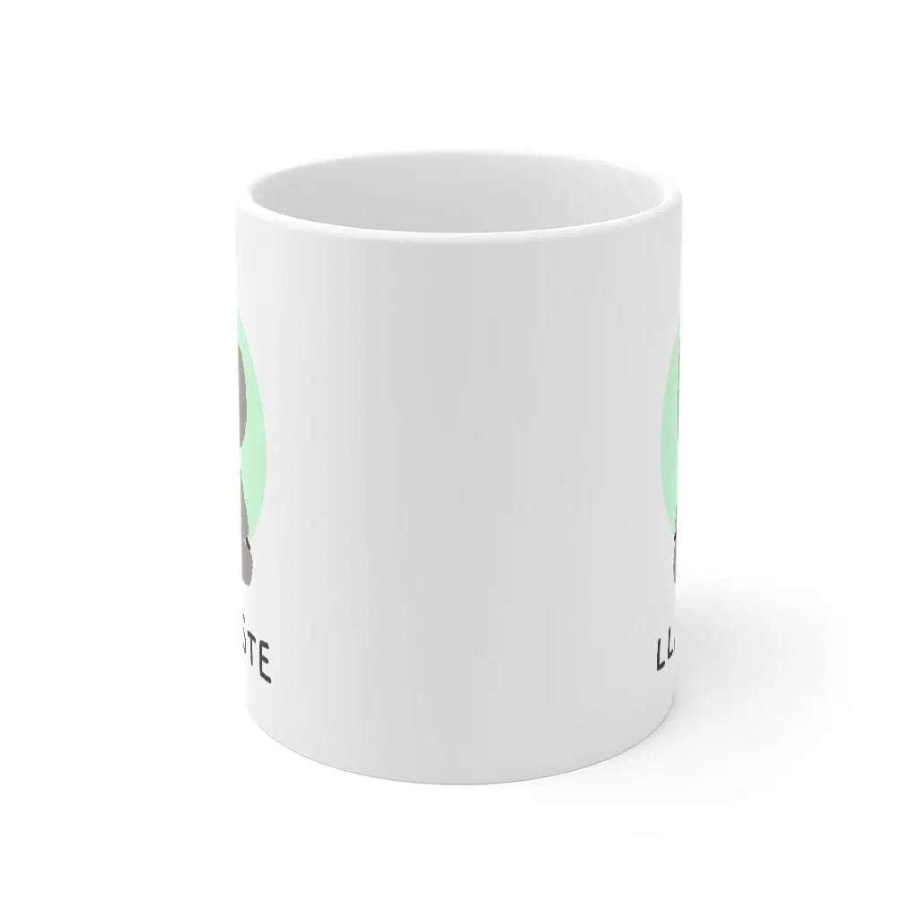 Llamaste Ceramic Yoga Mug - 11 oz White Coffee & Tea Cup