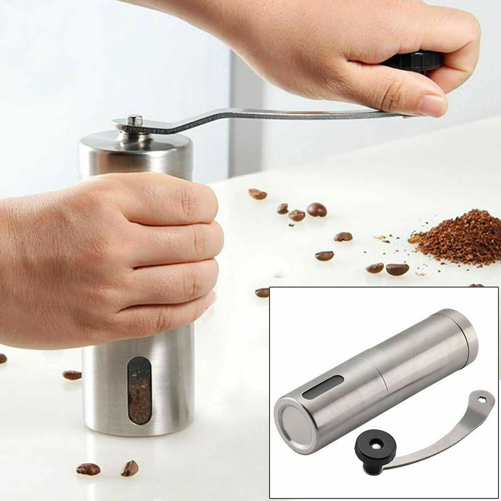 Manual Coffee Grinder Portable Hand Coffee Bean Grinder Mills Salt Pepper Grinder Stainless Steel Kitchen Accessories
