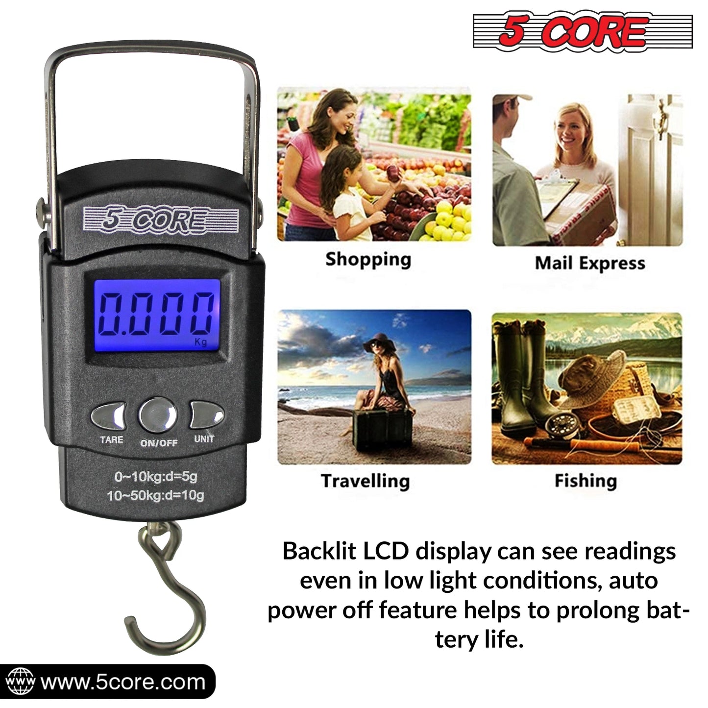 5 Core Digital Luggage & Fishing Scale: Your Best Travel Companion