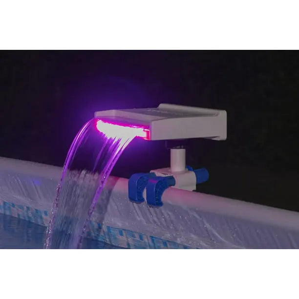 Soothing LED Waterfall Above Ground Pool Accessory