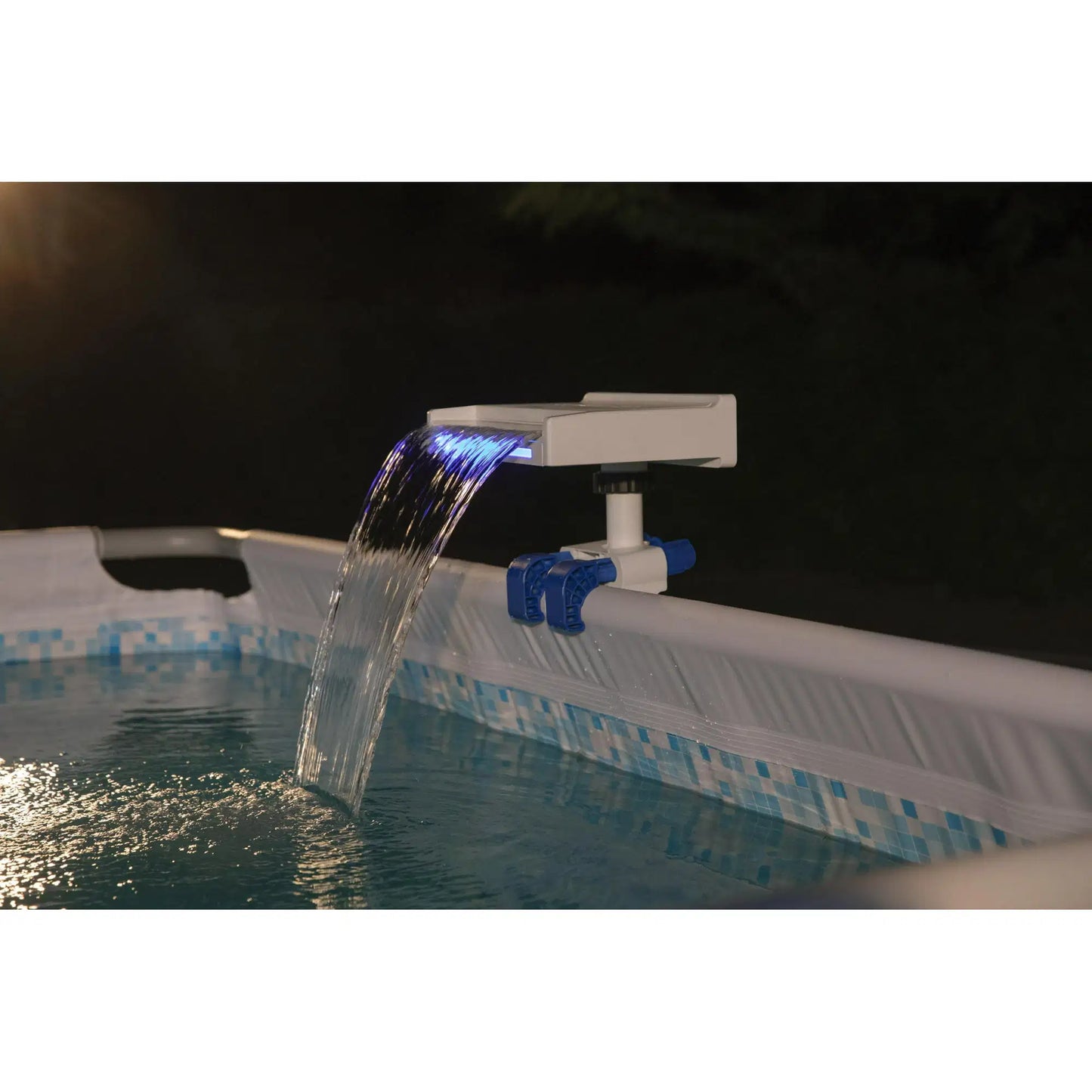 Soothing LED Waterfall Above Ground Pool Accessory