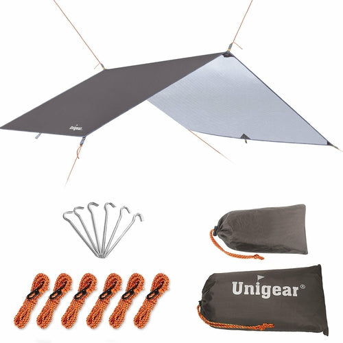 Camping Tarp Waterproof Rain Shelter - Camping Shade Canopy Hammock Tent - Large Heavy Duty Tent Tarp for Outdoor