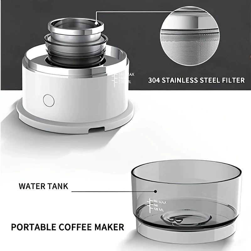 Portable Coffee Machine - Camping Coffee Makers Espresso Machine for Travel Outdoor Camp Coffee Maker - 1 Pc