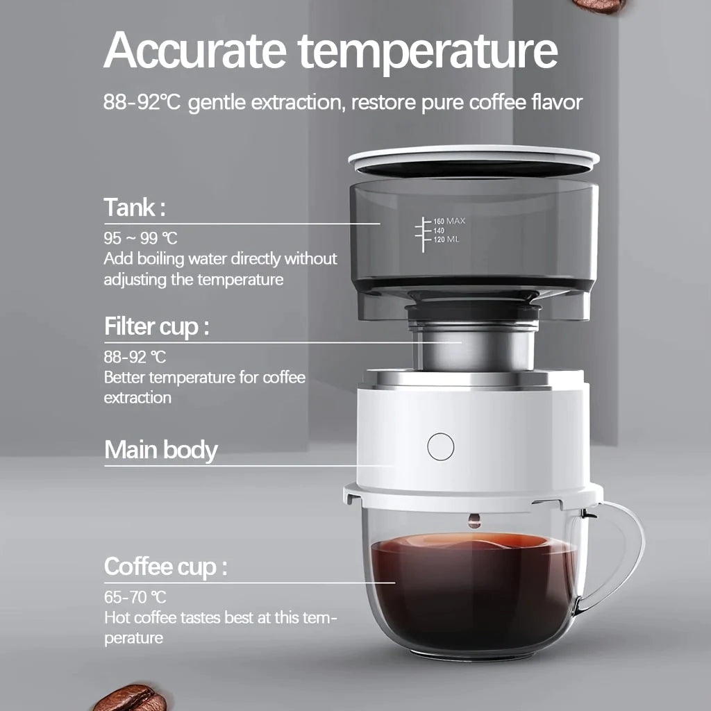 Portable Coffee Machine - Camping Coffee Makers Espresso Machine for Travel Outdoor Camp Coffee Maker - 1 Pc
