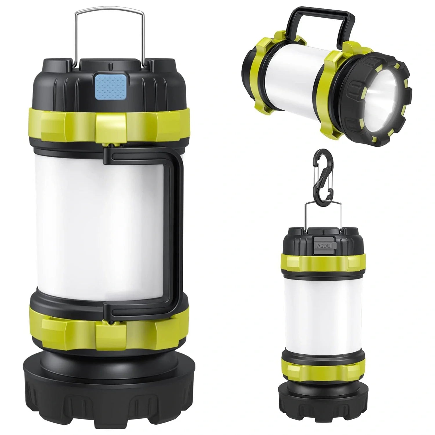 Outdoor Camping Lantern - Emergency Light 6 Lighting Modes Rechargeable Outdoor Activities Camping, Hiking, Lantern (2Pcs)