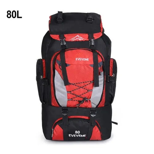 Travel Backpack Hiking Bag Military Backpack - Camping Backpack Motorcycle Black Backpack Packable Army Bags - 80l 90l