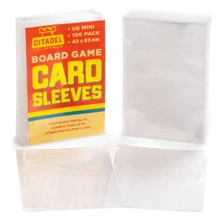 American Mini Board Game Sleeves - Clear Card Protector for Kids Games & Board Games 100-pack Mini Game Sleeves