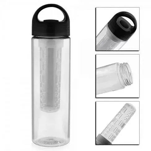 Fruitzola Fruit Infuser Water Bottle Clear Plastic Large Travel Water Bottles | Cute Infusion Reusable Bottle With Handle