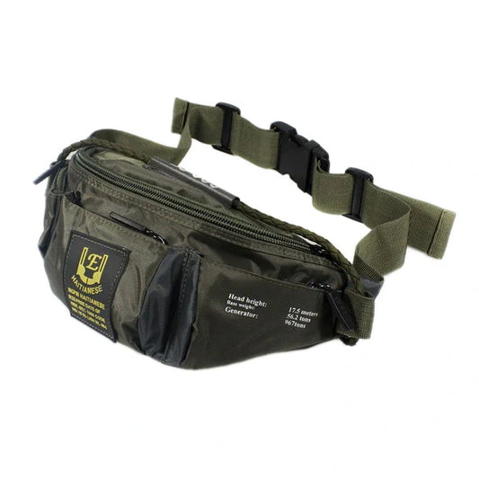Fanny Pack Belt Bag with 4 Zipper Pockets Crossbody Bag Running Belt Travel Bag Waist Pack Strap Travel Bag (Green Beret)