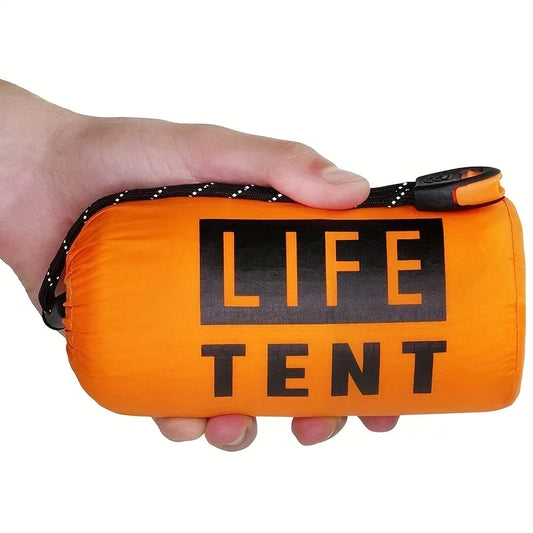 Outdoor Life Tent - Waterproof Camping Tents 2 People - Tarp Tent for Camping, Hiking, Beach Pop Up Large Tents | Orange